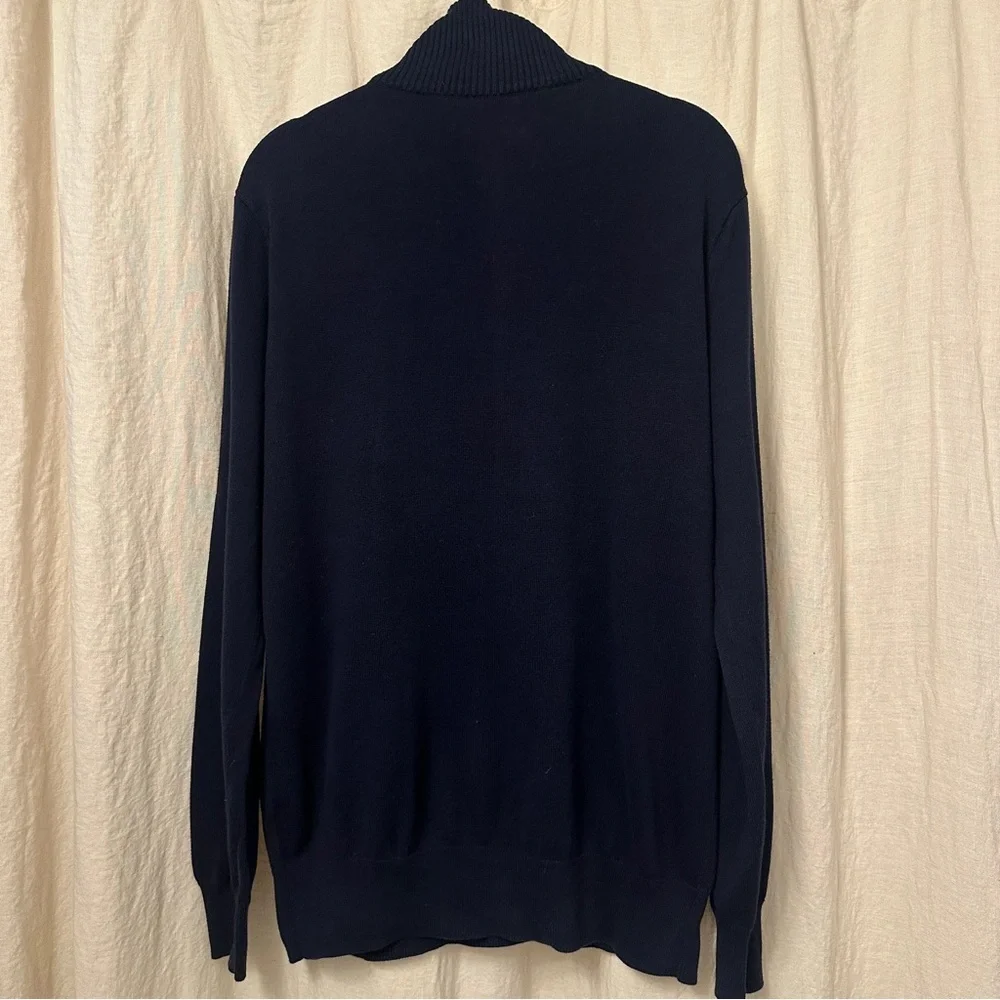J. Crew Navy Zip Sweater